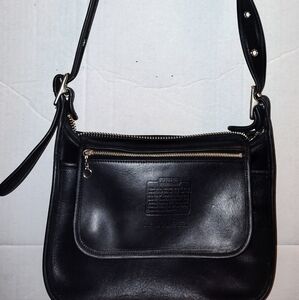 COACH:RARE AUTHENTIC VINTAGE (OCT. 1998) PATRICIA'S LEGACY 9951 SADDLEBAG BLACK